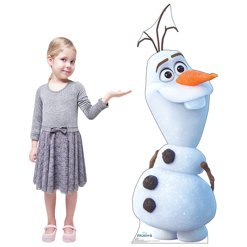 OLAF THE SNOWMAN "Frozen 2" Lifesize Cardboard Cutout Standup Standee - Example