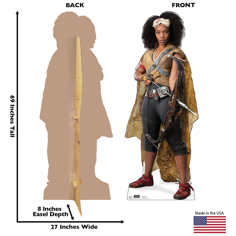 JANNAH "Star Wars: The Rise of Skywalker" Lifesize Cardboard Cutout Standup Standee - Back
