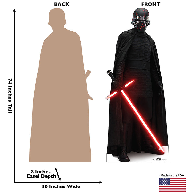 KYLO REN "Star Wars: The Rise of Skywalker" Lifesize Cardboard Cutout Standup Standee - Back