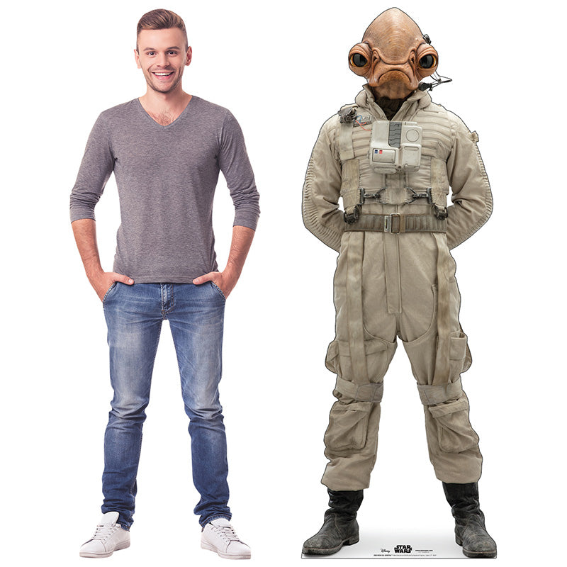MON CALAMARI GENERAL "Star Wars: The Rise of Skywalker" Lifesize Cardboard Cutout Standup Standee - Example