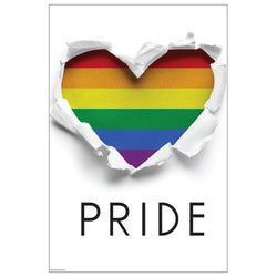 GAY PRIDE Plastic Outdoor Yard Sign Decor - Front