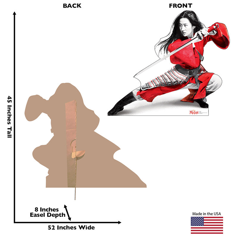 MULAN "Mulan (2020)" Lifesize Cardboard Cutout Standup Standee - Back