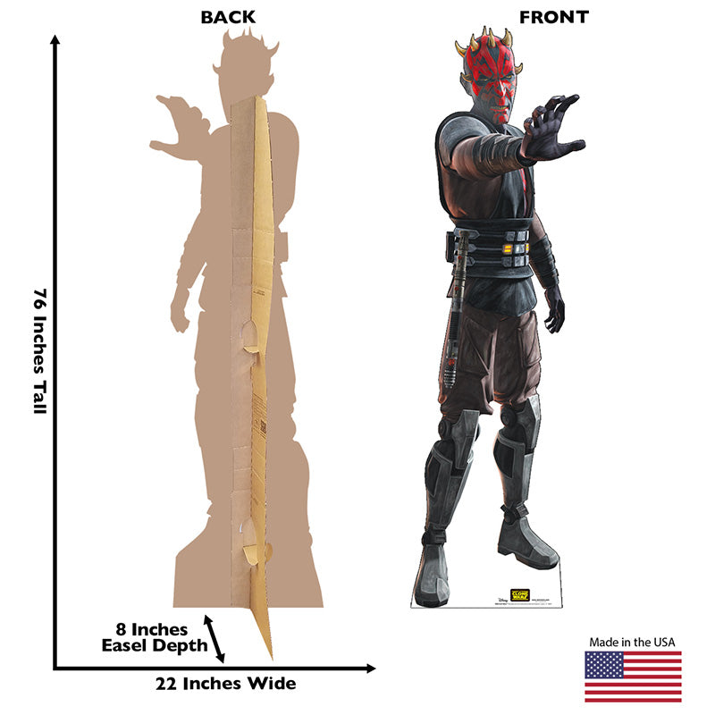 DARTH MAUL "Star Wars: The Clone Wars" Cardboard Cutout Standup / Standee