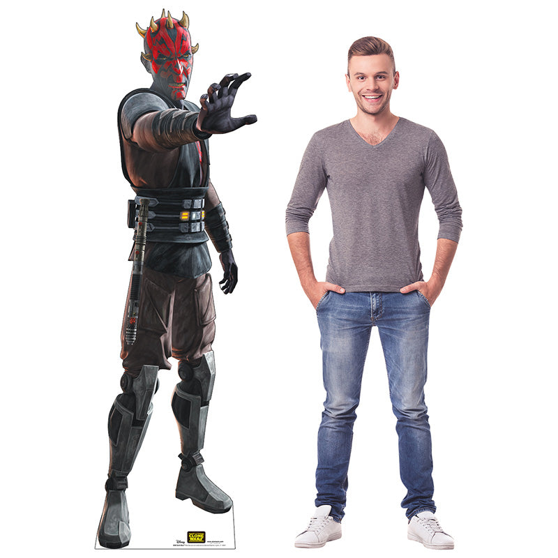 DARTH MAUL "Star Wars: The Clone Wars" Cardboard Cutout Standup / Standee