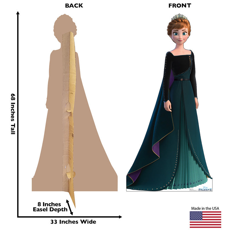 ANNA IN EPILOGUE GOWN "Frozen II" Cardboard Cutout Standup / Standee