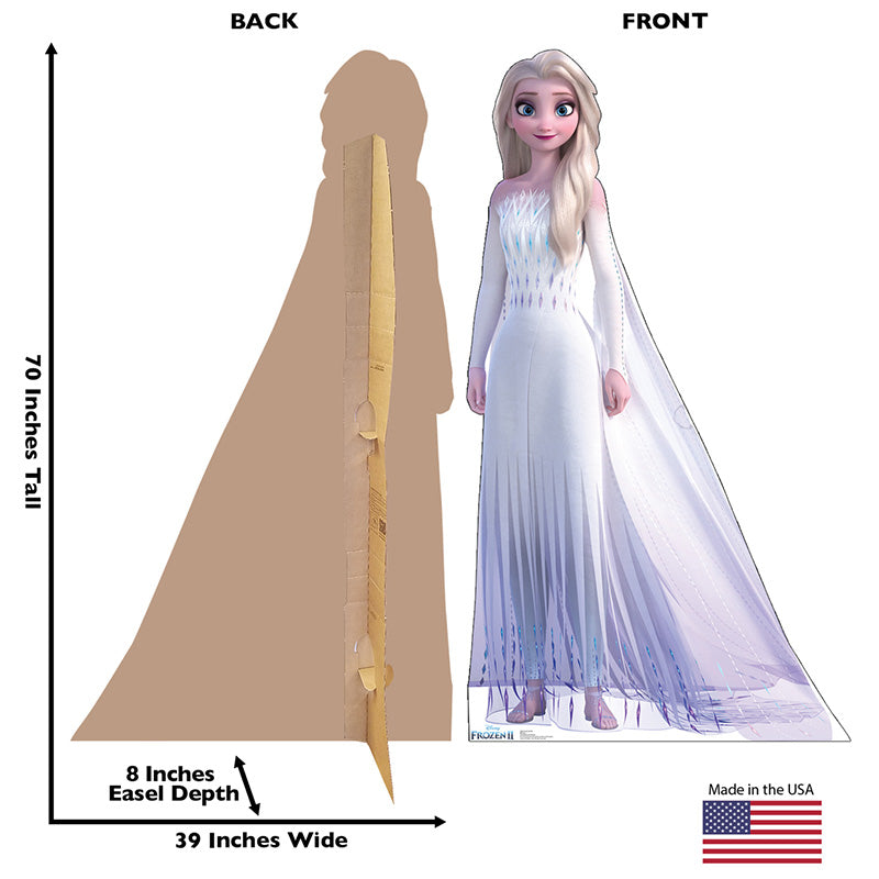QUEEN ELSA IN EPILOGUE GOWN "Frozen II" Cardboard Cutout Standup / Standee
