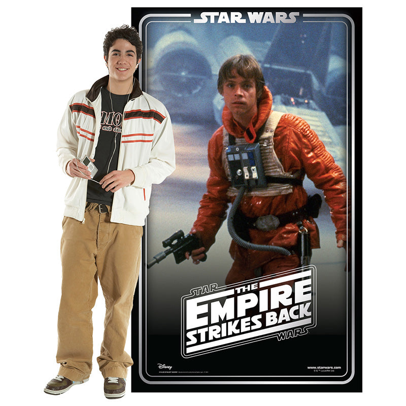 LUKE SKYWALKER BACKDROP "Star Wars: The Empire Strikes Back" Cardboard Cutout Standup / Standee