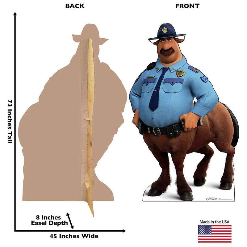 OFFICER COLT BRONCO "Onward" Cardboard Cutout Standup / Standee