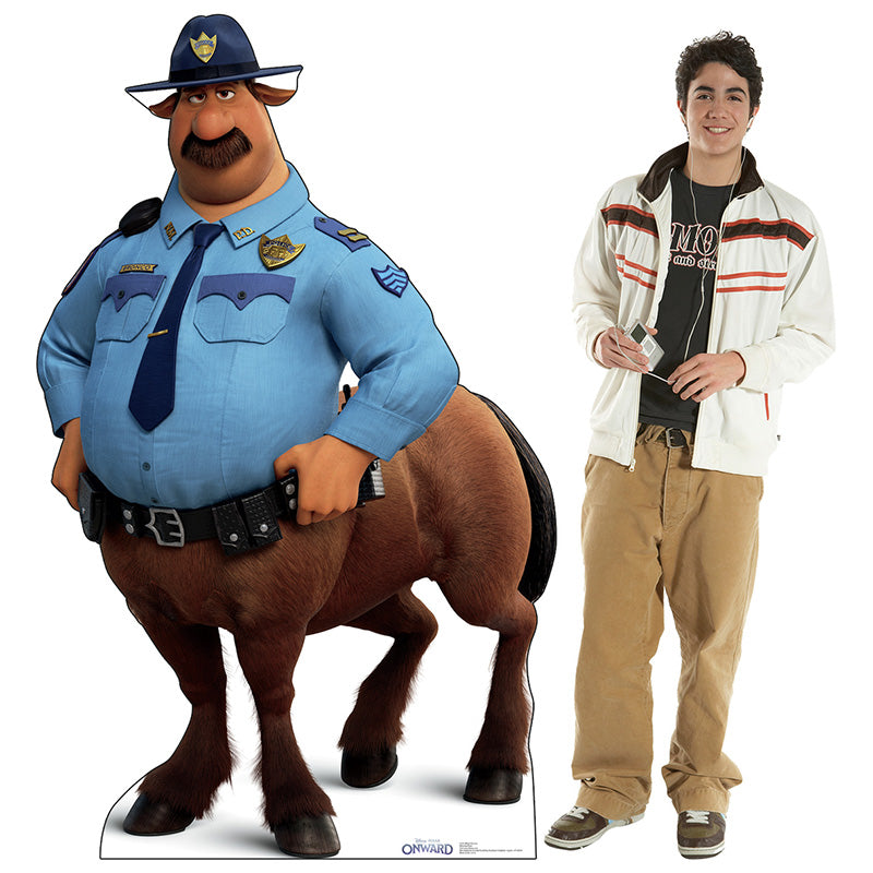 OFFICER COLT BRONCO "Onward" Cardboard Cutout Standup / Standee