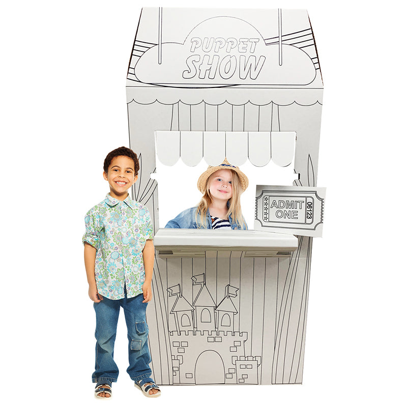 COLOR ME PUPPET SHOW STAND Cardboard Cutout Standup / Standee