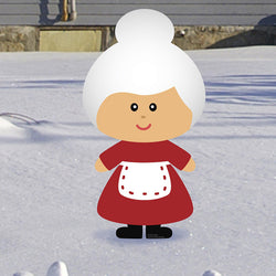 MRS. CLAUS Plastic Outdoor Yard Sign Standup / Standee