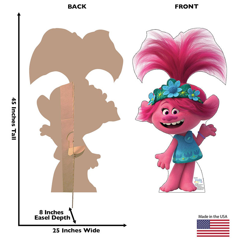 QUEEN POPPY "Trolls World Tour" Cardboard Cutout Standup / Standee