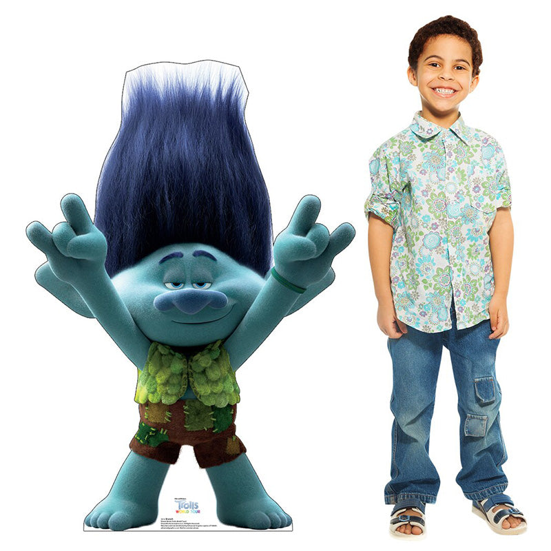 BRANCH "Trolls World Tour" Cardboard Cutout Standup / Standee