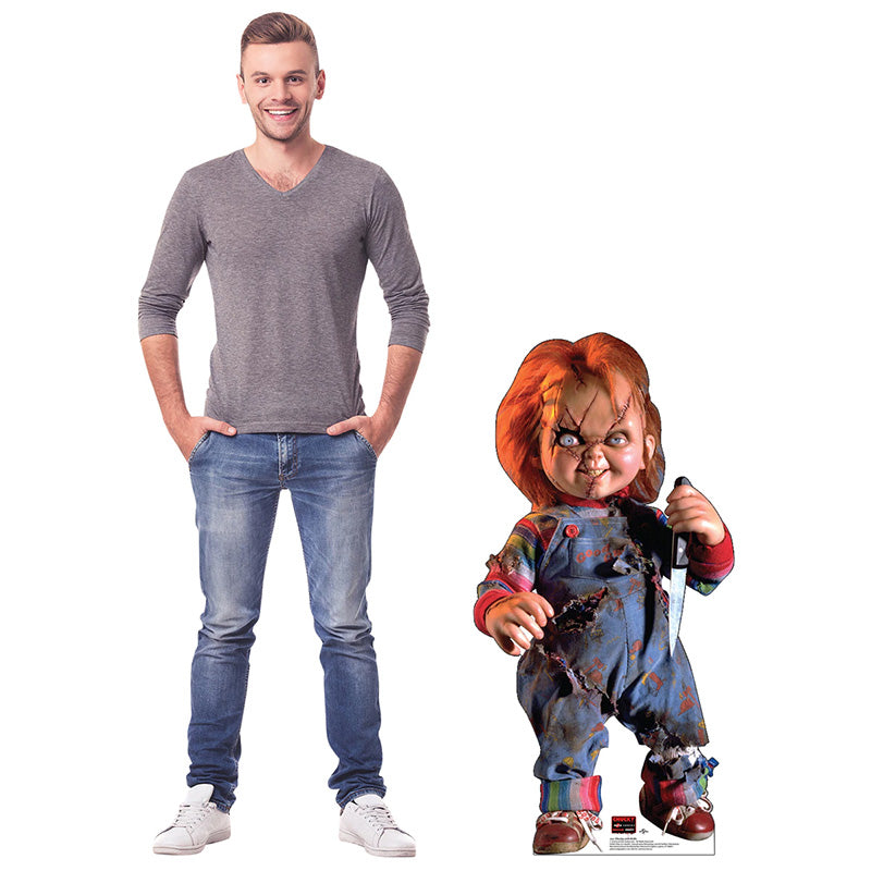 CHUCKY WITH KNIFE "Child's Play" Cardboard Cutout Standup / Standee