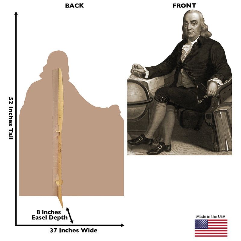 BENJAMIN FRANKLIN Cardboard Cutout Standup / Standee