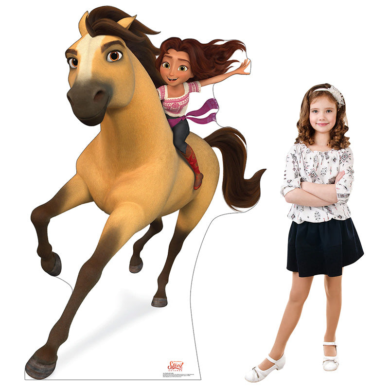 LUCKY PRESCOTT & SPIRIT "Spirit Untamed" Cardboard Cutout Standup / Standee