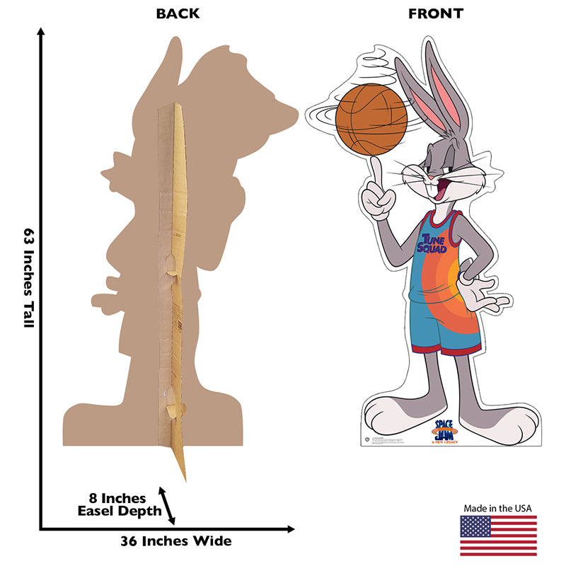 BUGS BUNNY "Space Jam: A New Legacy" Cardboard Cutout Standup / Standee