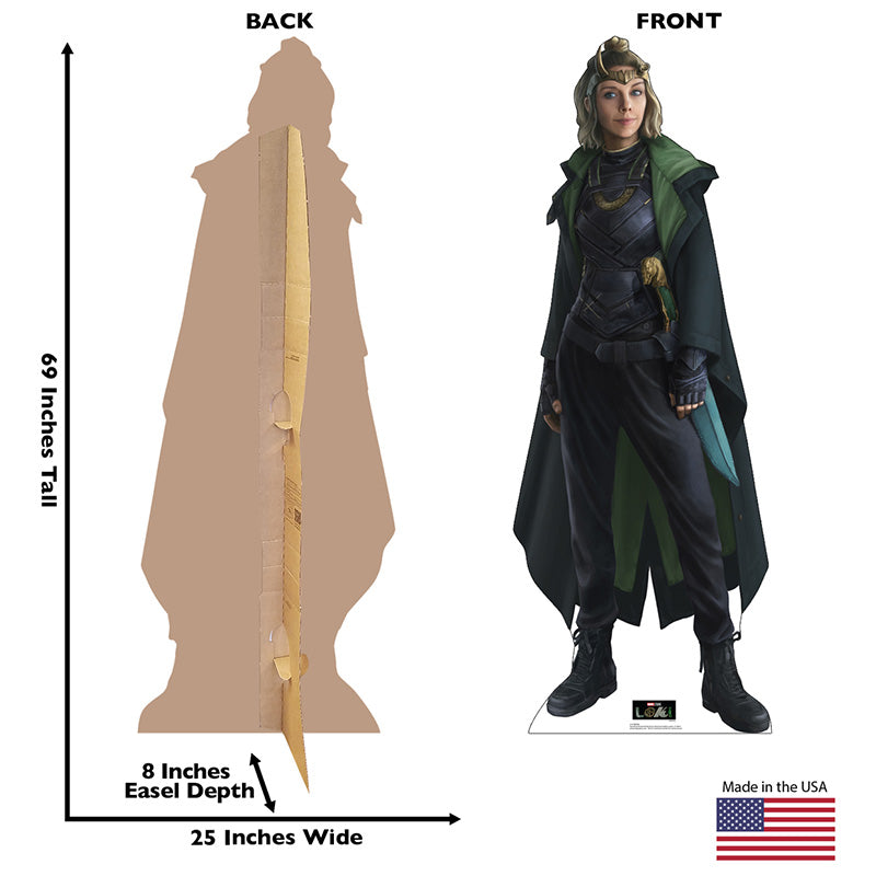 SYLVIE LAUFEYDOTTIR "Loki" Cardboard Cutout Standup / Standee