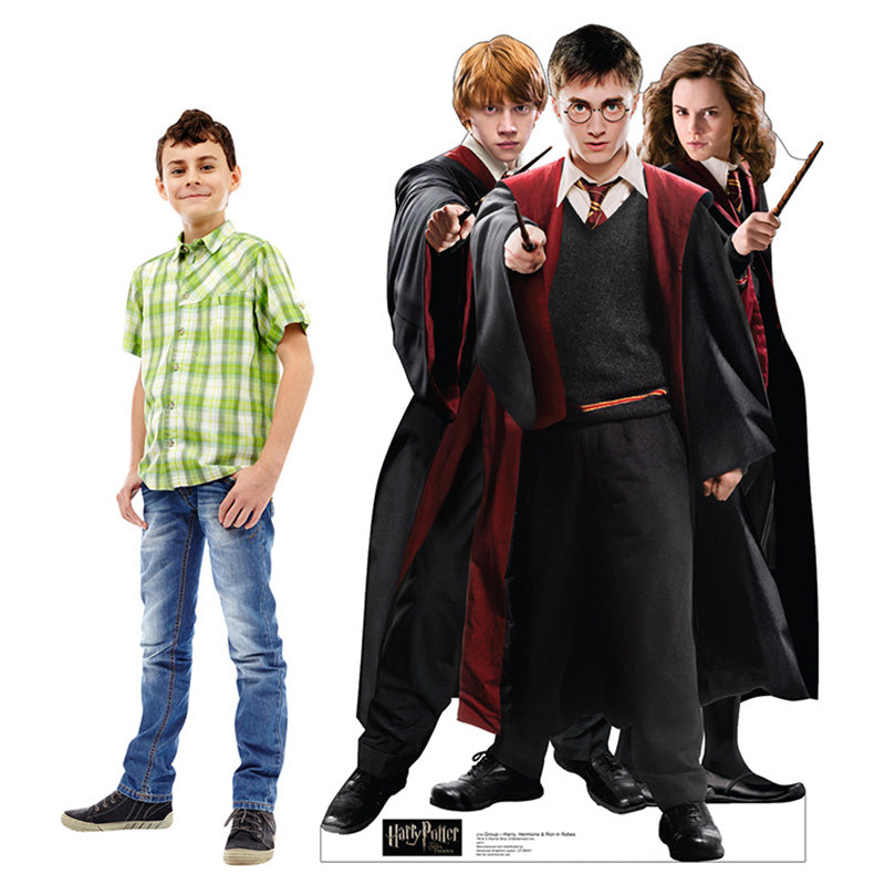 HARRY, HERMIONE AND RON "Harry Potter" Cardboard Cutout Standup / Standee