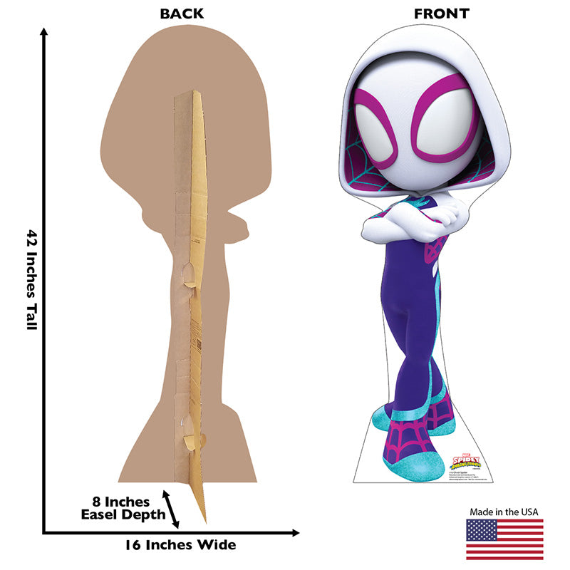 GHOST-SPIDER / GWEN STACY "Spidey and His Amazing Friends" Cardboard Cutout Standup / Standee