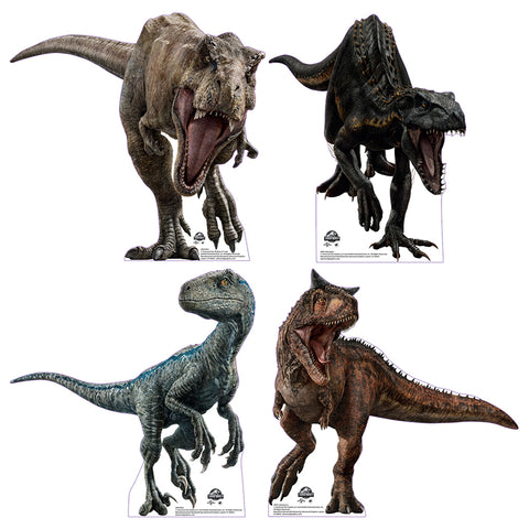 JURASSIC WORLD SET OF 4 MINI-STANDEES