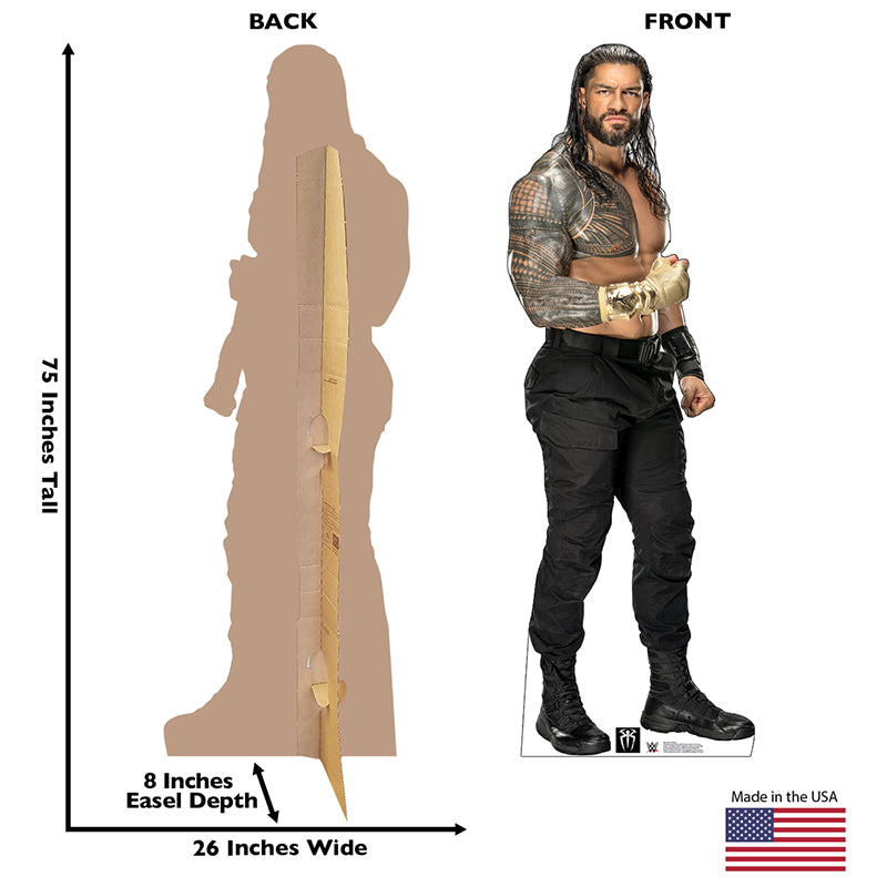 ROMAN REIGNS WWE Wrestling Cardboard Cutout Standup / Standee