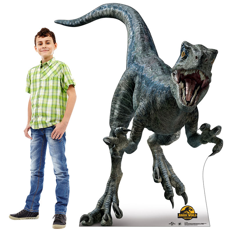 BLUE THE VELOCIRAPTOR "Jurassic World Dominion" Cardboard Cutout Standup / Standee