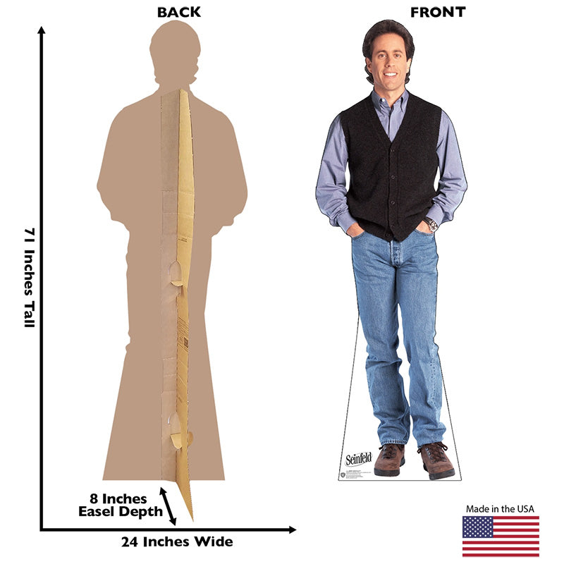JERRY SEINFELD "Seinfeld" Cardboard Cutout Standup / Standee