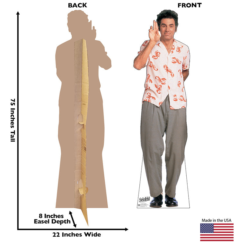 COSMO KRAMER "Seinfeld" Cardboard Cutout Standup / Standee