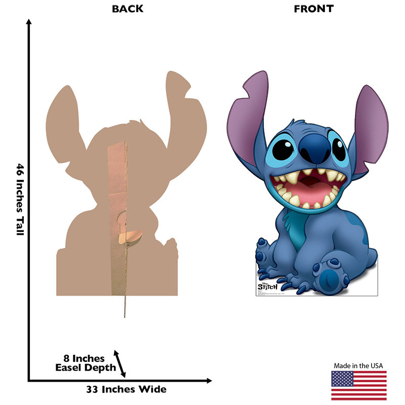 STITCH "Stitch!" Cardboard Cutout Standup / Standee