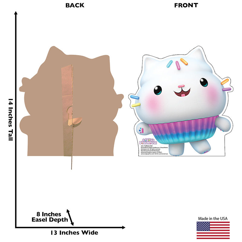 CAKEY CAT "Gabby's Dollhouse" Cardboard Cutout Standup / Standee