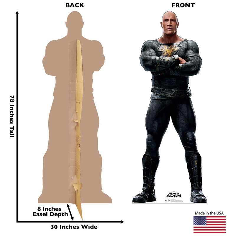BLACK ADAM / TETH-ADAM "Black Adam" Cardboard Cutout Standup / Standee
