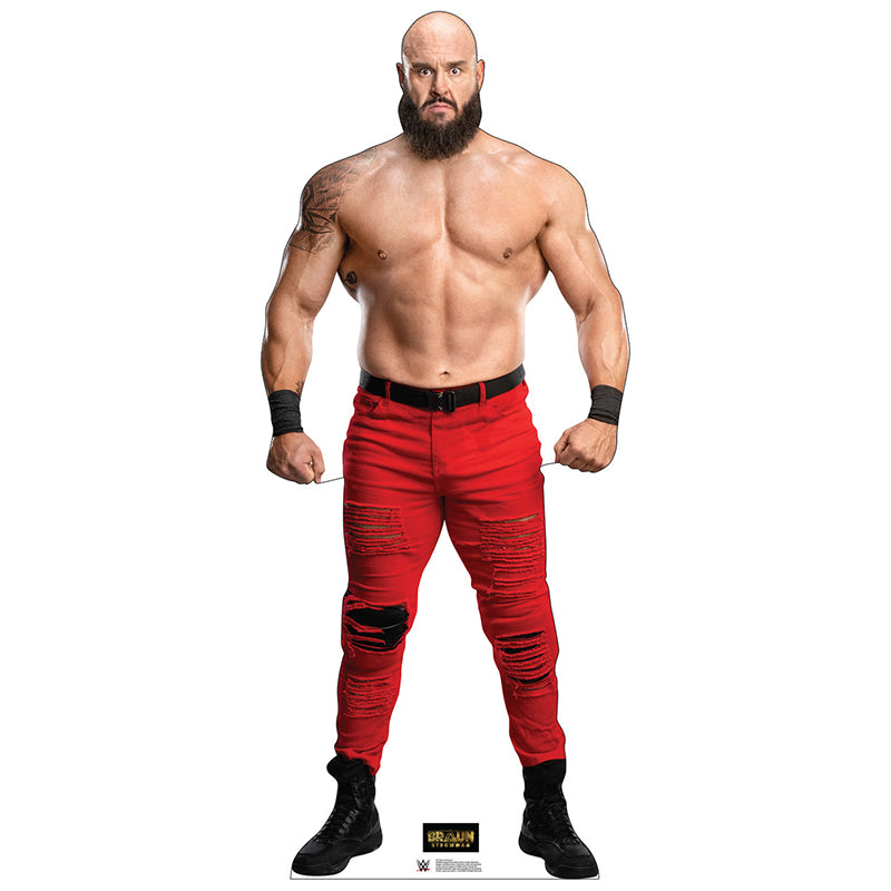 BRAUN STROWMAN WWE Wrestling Cardboard Cutout Standup / Standee