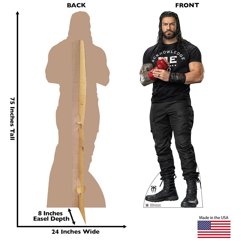 ROMAN REIGNS WWE Wrestling Cardboard Cutout Standup / Standee