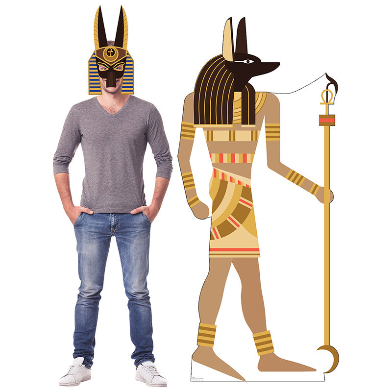EGYPTIAN ANUBIS WITH MASK Cardboard Cutout Standup / Standee