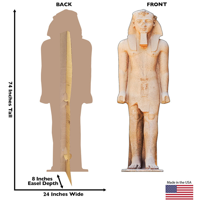 EGYPTIAN RAMSES II STATUE Cardboard Cutout Standup / Standee