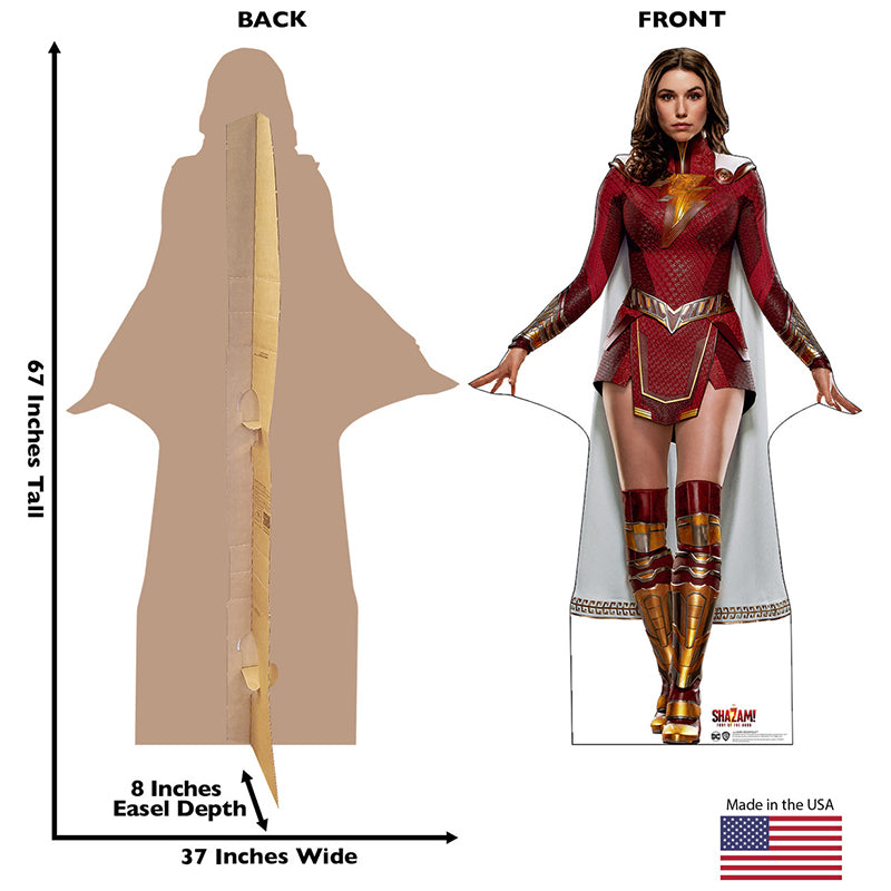 MARY BROMFIELD "Shazam: Fury of the Gods" Cardboard Cutout Standup / Standee