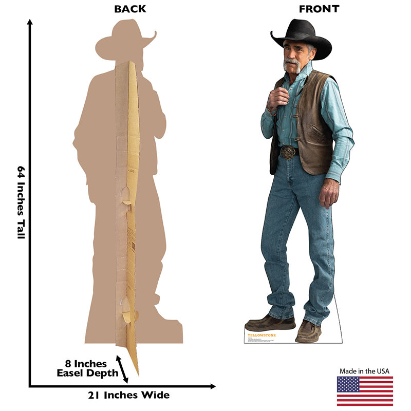 LLOYD PIERCE "Yellowstone" Cardboard Cutout Standup / Standee