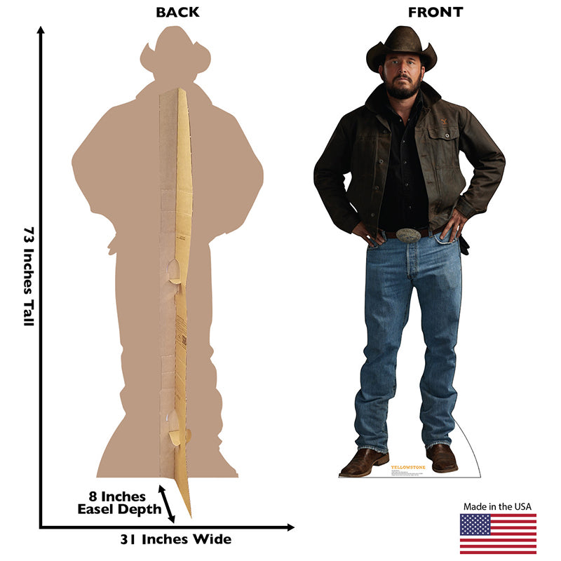 RIP WHEELER "Yellowstone" Cardboard Cutout Standup / Standee