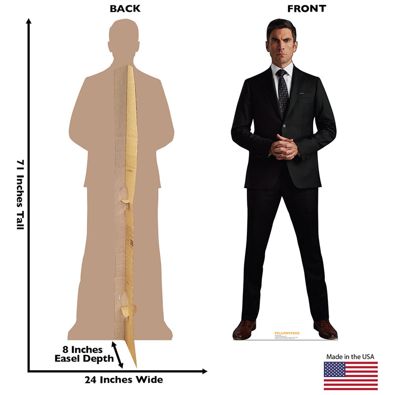 JAMIE DUTTON "Yellowstone" Cardboard Cutout Standup / Standee