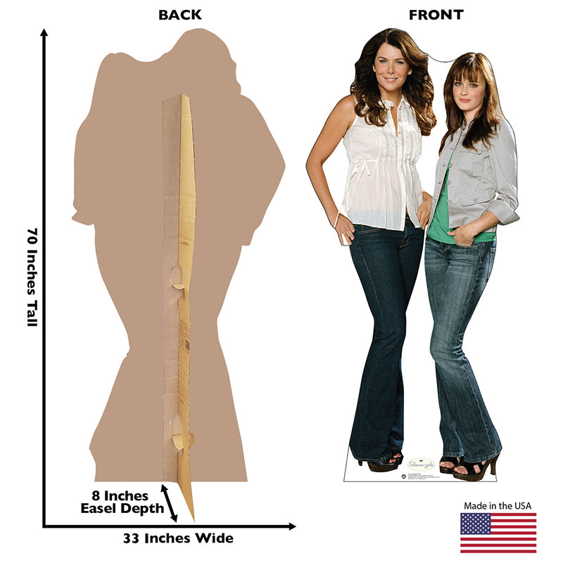 LORELAI & RORY GILMORE "Gilmore Girls" Cardboard Cutout Standup / Standee