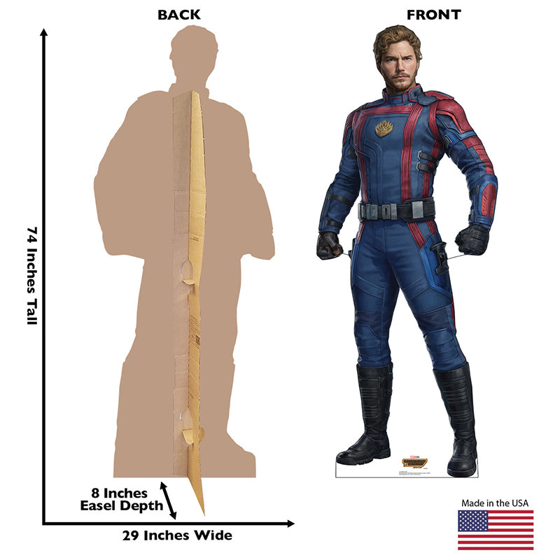STAR-LORD / PETER QUILL "Guardians of the Galaxy Vol 3" Cardboard Cutout Standup / Standee