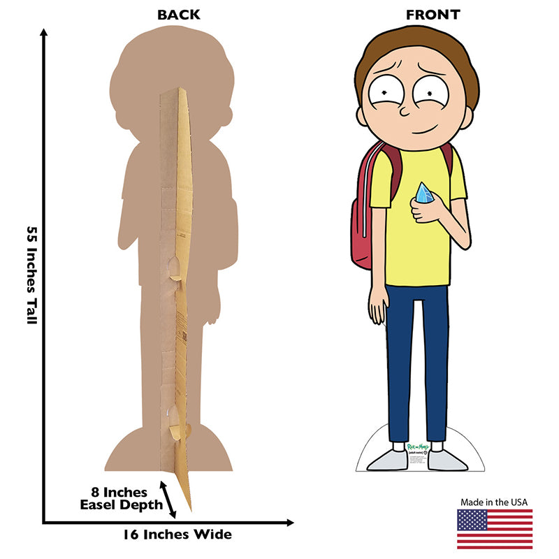 MORTY WITH DEATH CRYSTAL "Rick & Morty" Cardboard Cutout Standup / Standee