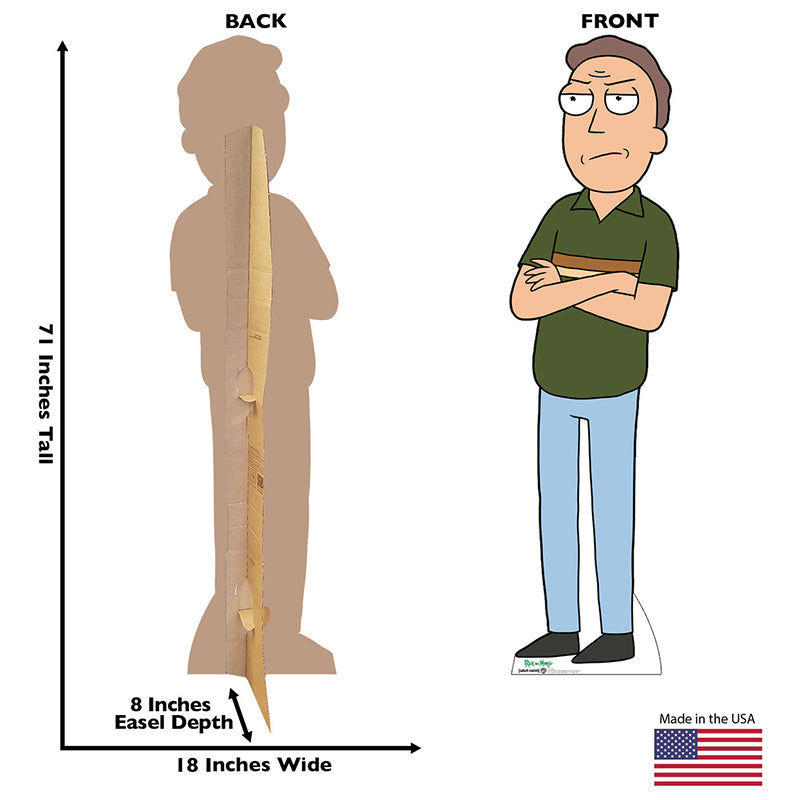 JERRY SMITH "Rick & Morty" Cardboard Cutout Standup / Standee