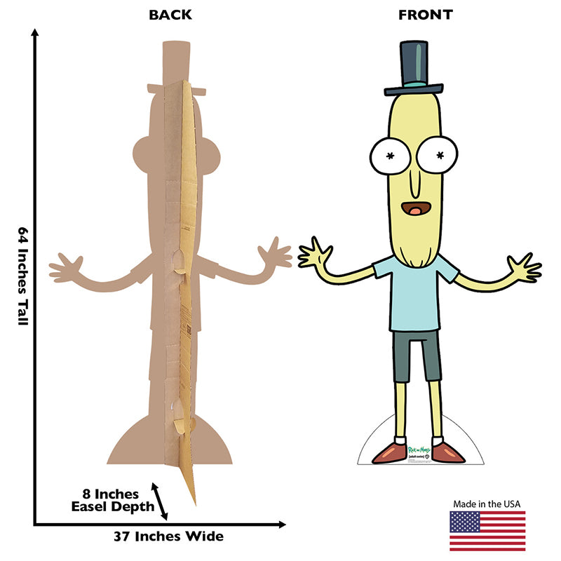 MR. POOPYBUTTHOLE "Rick & Morty" Cardboard Cutout Standup / Standee