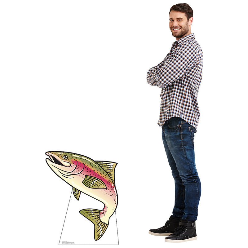 RAINBOW TROUT Cardboard Cutout Standup / Standee