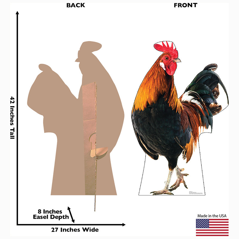 ROOSTER Cardboard Cutout Standup / Standee