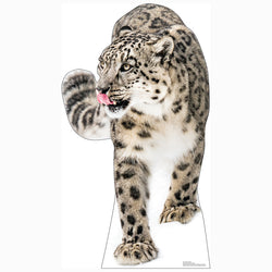 SNOW LEOPARD Cardboard Cutout Standup / Standee