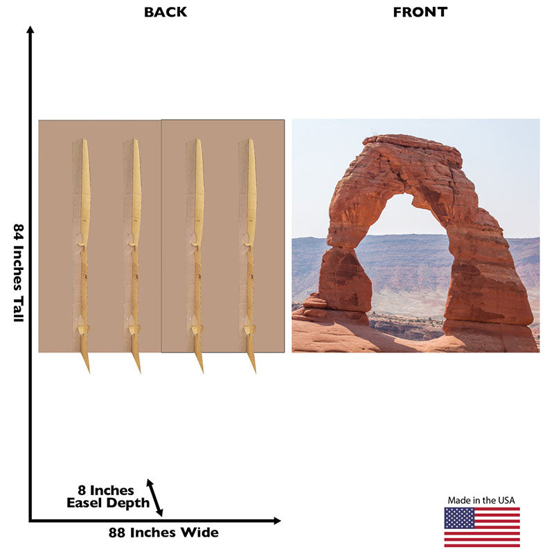 NATURAL ARCH BACKDROP Cardboard Cutout Standup / Standee
