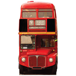 LONDON DOUBLE-DECKER BUS Cardboard Cutout Standup / Standee